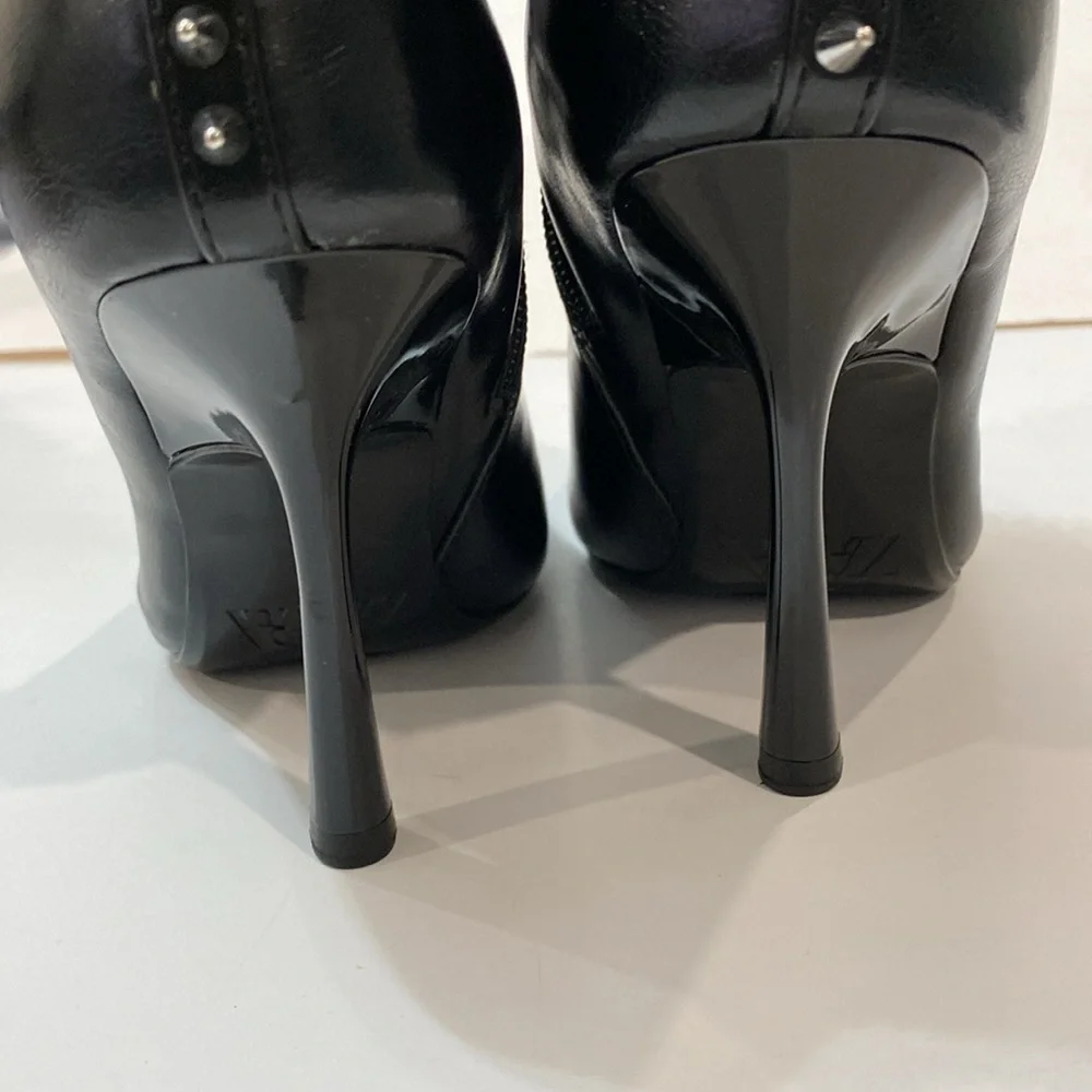 Zara Studded Heeled Ankle Boots studs Spiked Size 36 NEW - Picture 10 of 16